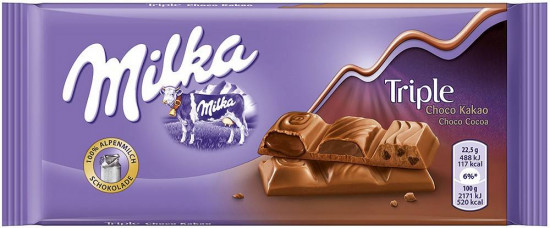 Шоколад Milka «Triple Cocoa»