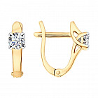 Серьги из серебра со Swarovski Zirconia