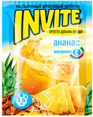 Напиток растворимый Invite «Ананас»