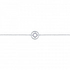 Браслет из серебра с фианитами