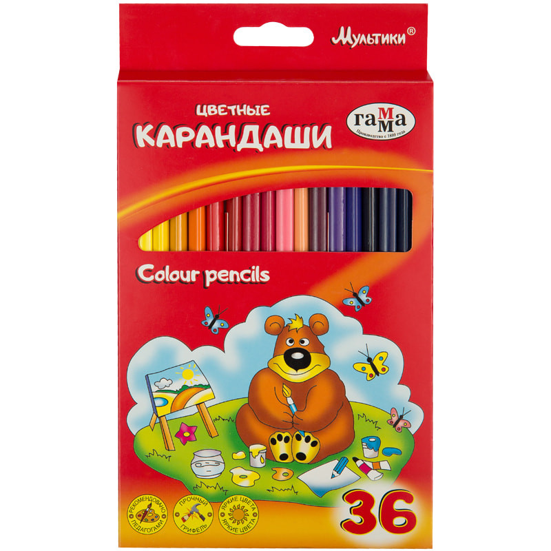 Набор цветных карандашей | Мультики | Гамма
