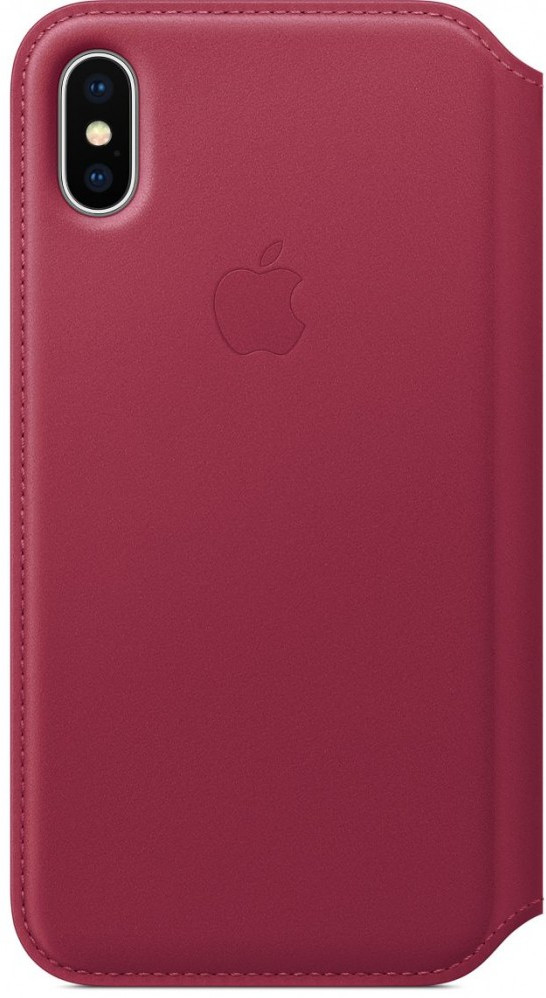 Чехол-книжка кожаный для iPhone X/XS | Leather Folio | Uniq
