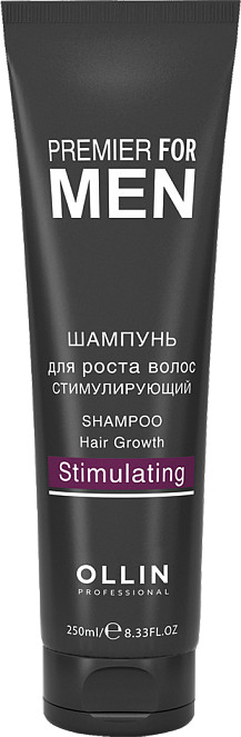 Шампунь для роста волос с кератином | Premier for men | Ollin Professional