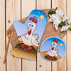 Набор кухонный: рукавица, прихватка