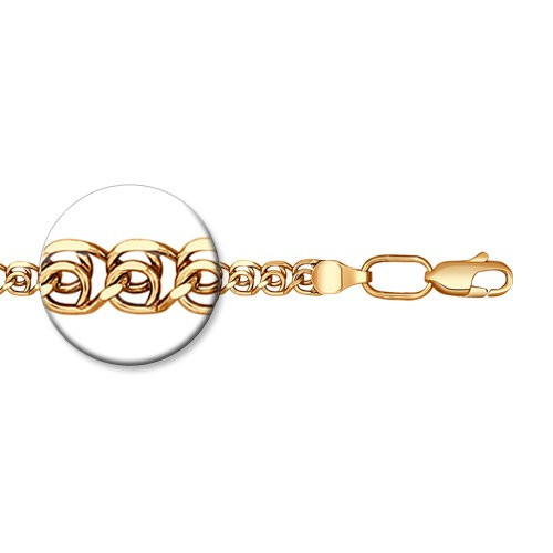 Браслет из золочёного серебра