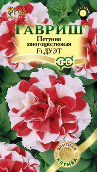 Петуния многоцветковая «Дуэт F1»