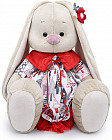 Игрушка мягкая «Зайка Ми в в платье с красным воротничком»