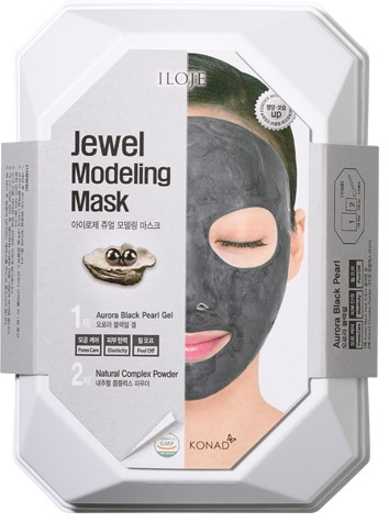 Маска для лица альгинатная моделирующая с черным жемчугом | Jewel modeling mask | Konad