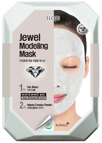 Маска для лица альгинатная моделирующая с алмазной пудрой | Jewel modeling mask | Konad