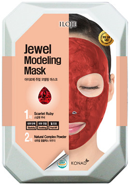 Маска для лица альгинатная моделирующая с рубиновой пудрой | Jewel modeling mask | Konad
