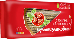 Хлебцы мультизлаковые с томатами и базиликом