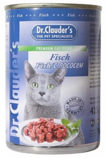 Консервы для кошек c лососем
