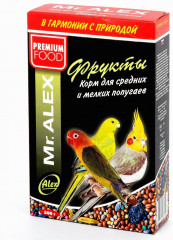 Корм для средних и мелких попугаев «Фрукты»