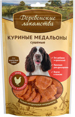 Медальоны куриные сушеные для собак