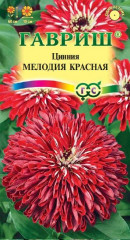 Цинния «Мелодия красная»