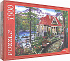 Пазл «Красивый дом у озера»