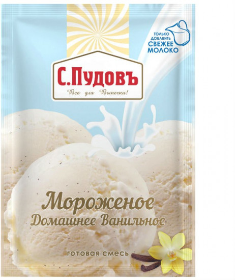 Смесь мороженое домашнее ванильное