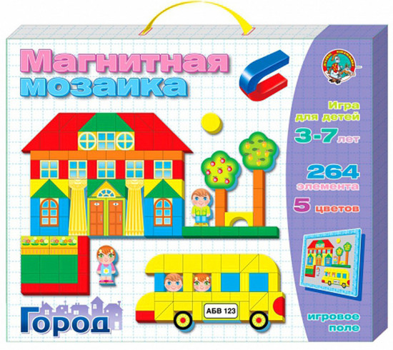 Мозаика магнитная «Город»