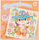 Аппликация бусинами «Котенок-озорник»