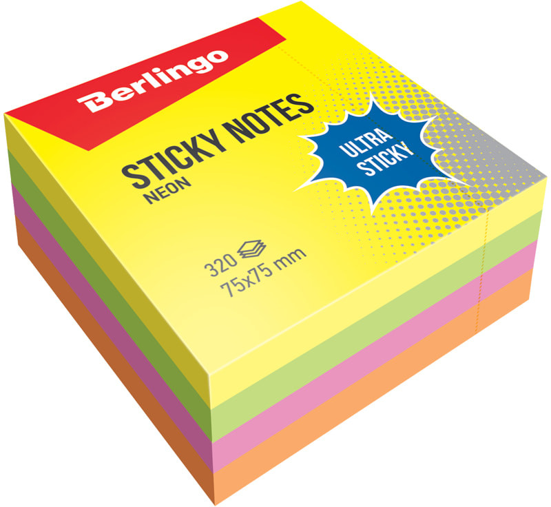 Блок самоклеящийся | Ultra Sticky | Berlingo