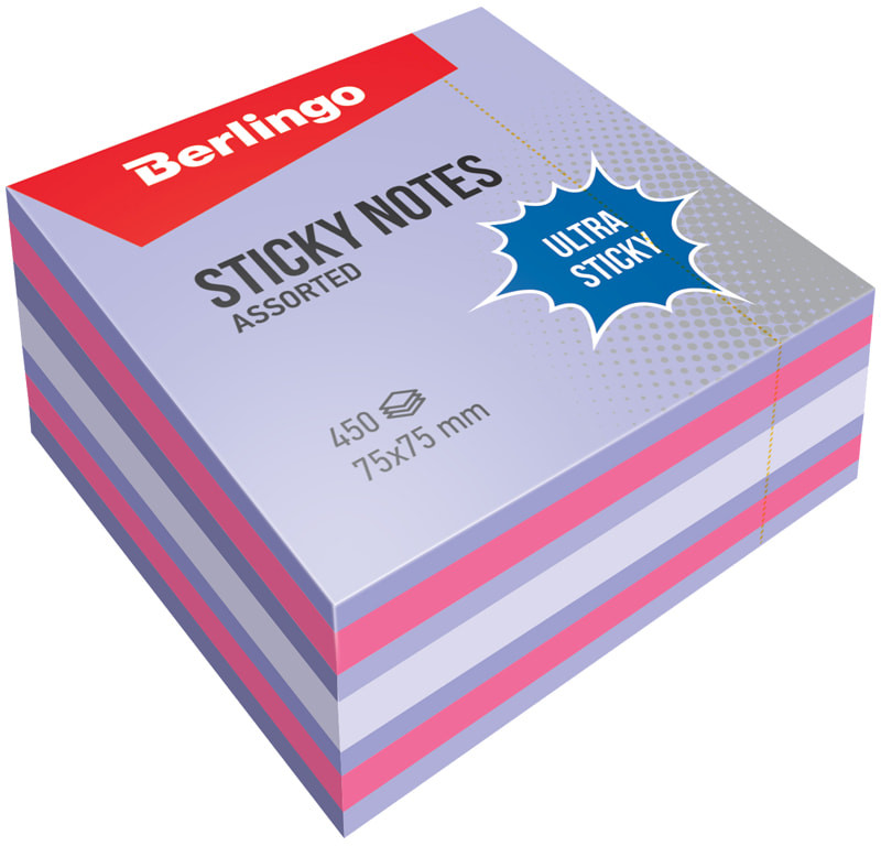 Блок самоклеящийся | Ultra Sticky | Berlingo