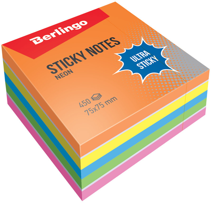 Блок самоклеящийся | Ultra Sticky | Berlingo