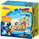 Кубики пластмассовые «Микки и весёлые гонки»