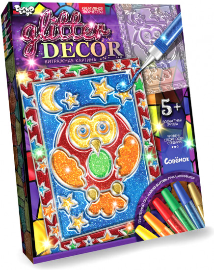 Витражная картина «Совенок»