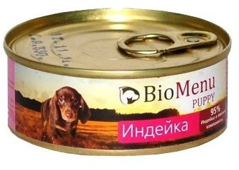 Консервы для щенков «Индейка»