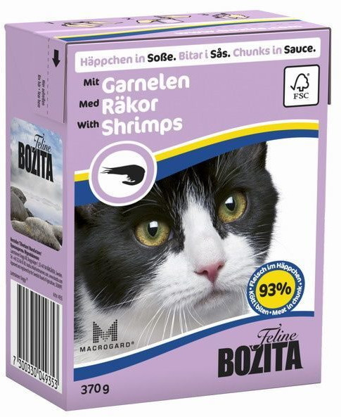 Корм для кошек «Кусочки в соусе с креветками» | Feline | Bozita