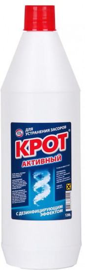 Средство для удаления засоров «Крот активный»