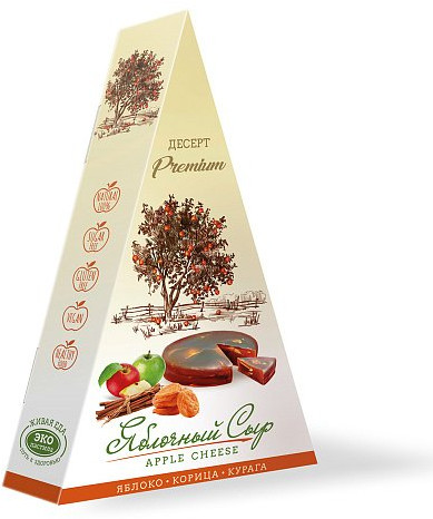 Сыр яблочный с корицей и курагой