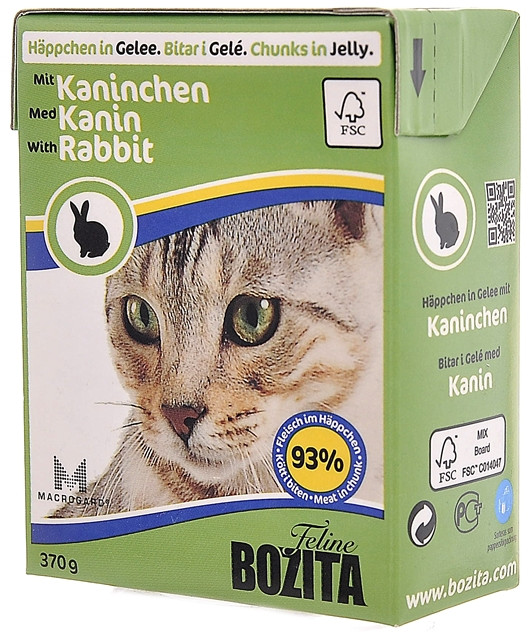 Корм для кошек «Кусочки в желе с кроликом» | Feline | Bozita