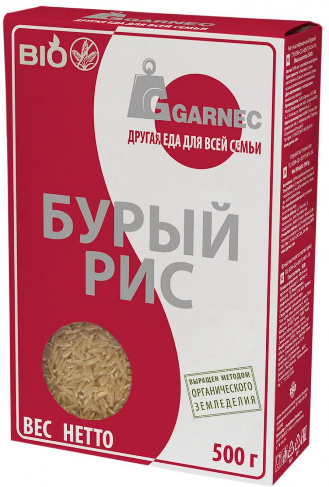 Рис бурый нешлифованный | Garnec