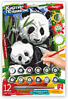 Картина по номерам «Панды»