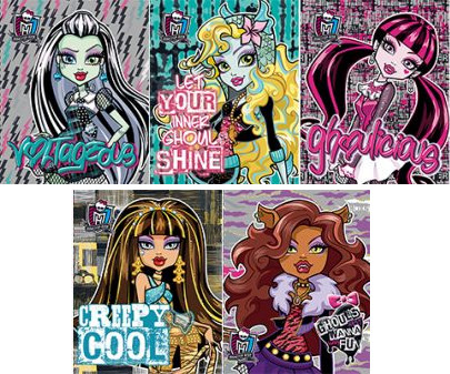 Тетрадь школьная | Monster High | Академия групп
