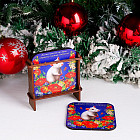 Набор подставок «Крыска в цветах»