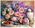 Картина по номерам на холсте «Натюрморт с абрикосами»