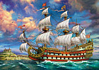 Мозаика алмазная «Красивый корабль в море»