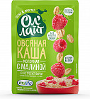 Каша овсяная с малиной