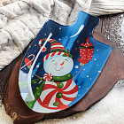 Блюдо сервировочное «Лопатка. Весёлый снеговик»