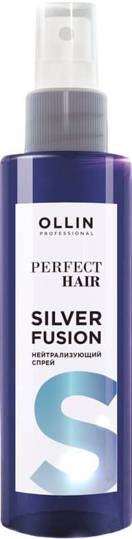 Спрей для волос нейтрализующий «Silver fusion» | Perfect hair | Ollin Professional