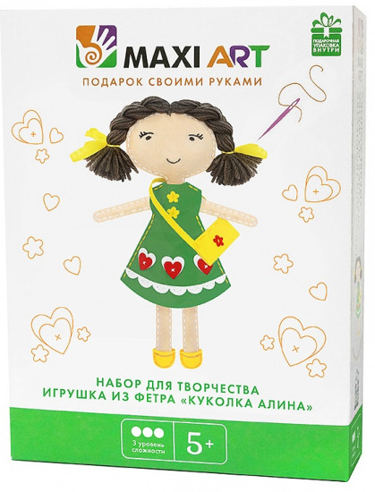 Куколка Алина из фетра