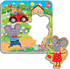 Пазл магнитный «Мышата»