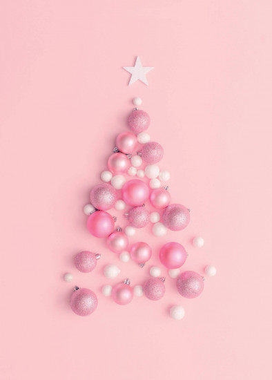 Блокнот с резинкой «Pink Christmas tree»