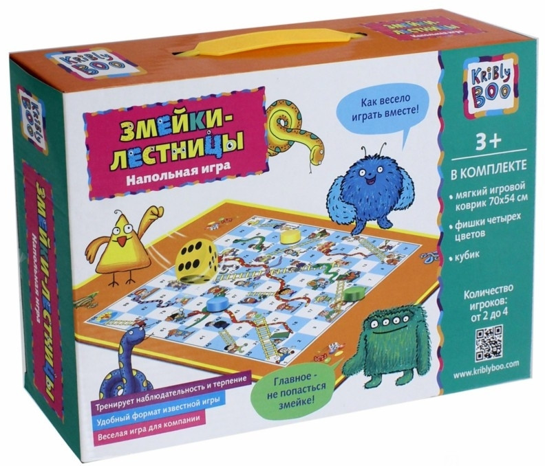 Напольная игра «Змейки-лестницы» | Kribly Boo