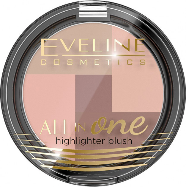 Румяна-мозаика для лица «All in one», оттенок 01 | All in One | Eveline Cosmetics