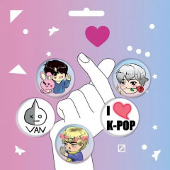 Набор значков. K-POP