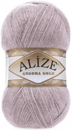 Пряжа для вязания «Angora Gold», 163 Серая роза