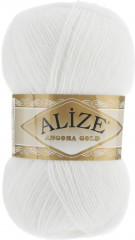 Пряжа для вязания «Angora Gold», 55 Белый